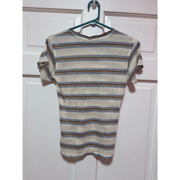 Reformation Jeans Joplin Short Sleeve Stripe Tee Size Small - Picture 8 of 8